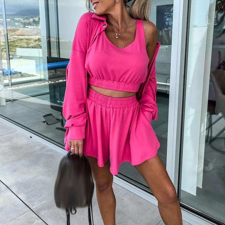 Janna - Luxury Three-Piece Lounge Set for Comfortable Women