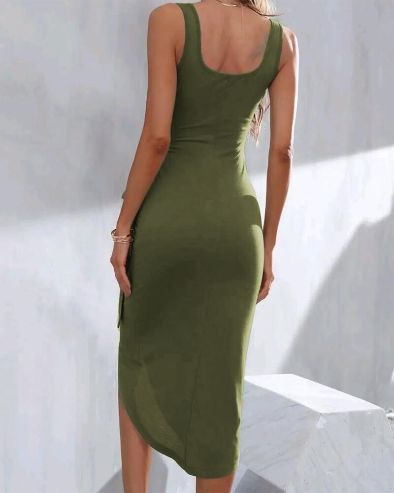 Aveline - Chic Midi Dress for Effortless Elegance