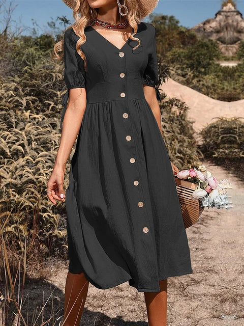 Kelsey - Stylish Casual Midi Dress