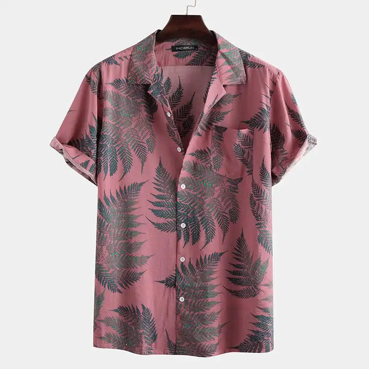 Sergio™ - Shirt with Tropical Leaf Print