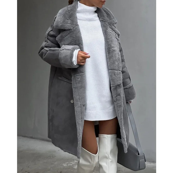 Annabelle™ - Elegant Fur Overcoat