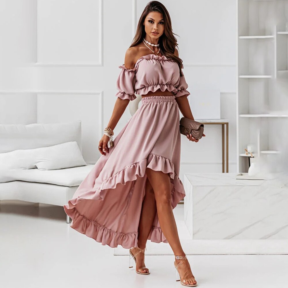 Georgia - Elegant Maxi Dress in Stylish Tweed