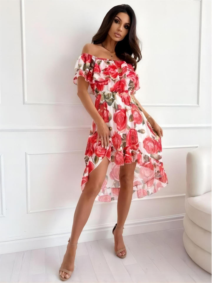 Cessie - Chic Off-Shoulder Mini Dress