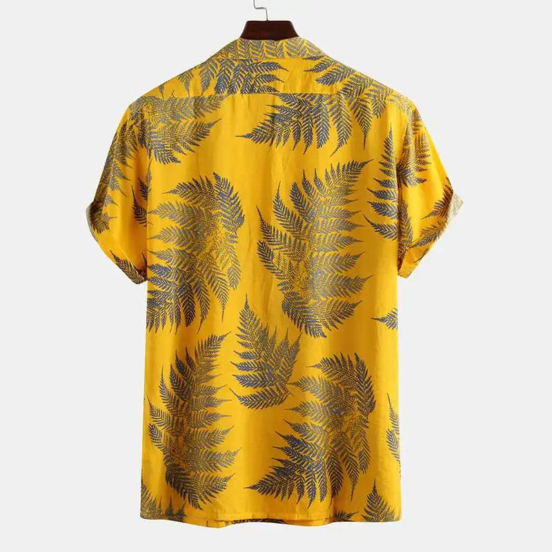 Sergio™ - Shirt with Tropical Leaf Print