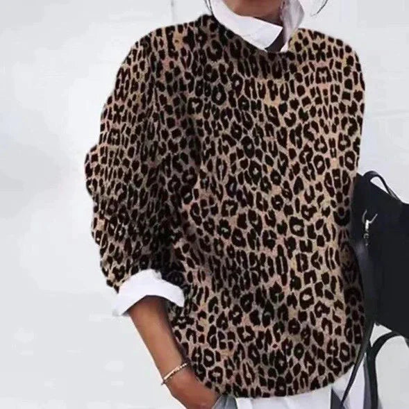 Olive - Gorgeous jumper with eye-catching print