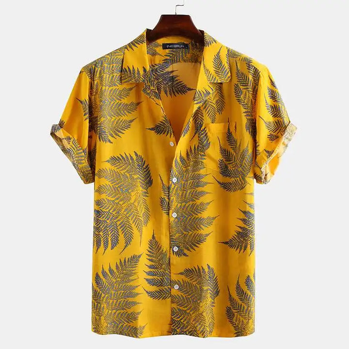 Sergio™ - Shirt with Tropical Leaf Print