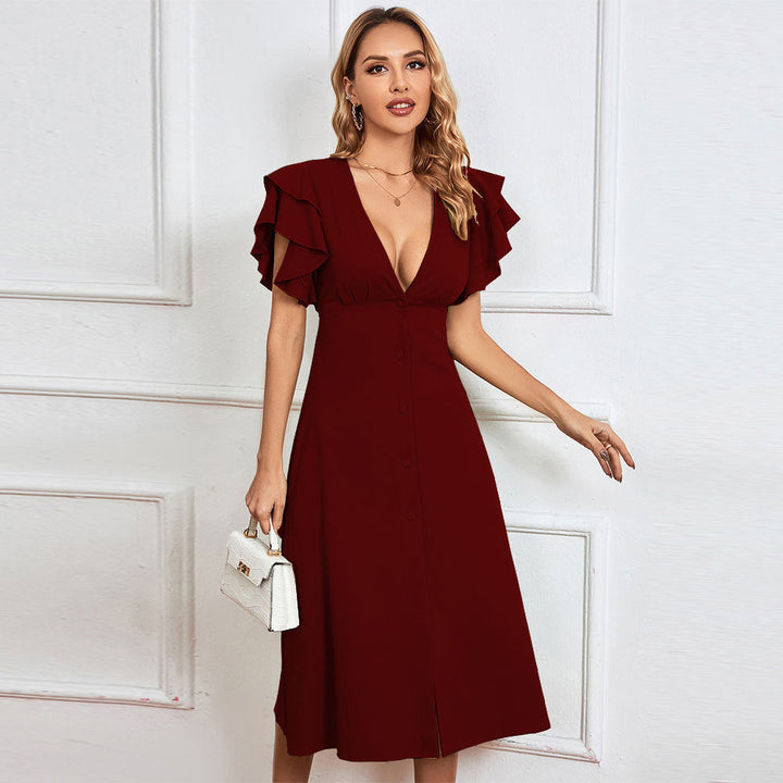 Rocelle - Chic Midi Dress for Effortless Elegance