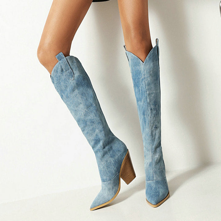 Ena - Trendy Kniehohe Stiefel für einen eleganten Look