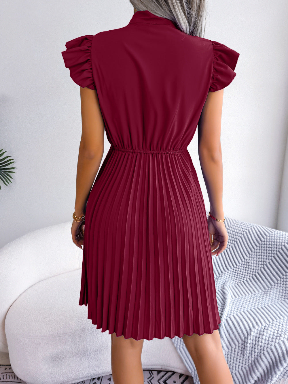 Kristin - Gorgeous Pleated Mini Dress