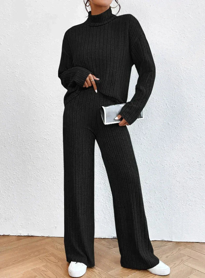 Charlotte™ - Knitted Trousers and Turtleneck