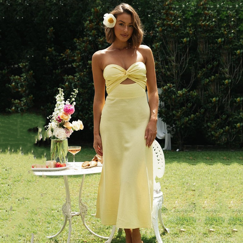 Bexley - Chic Strapless Midi Dress