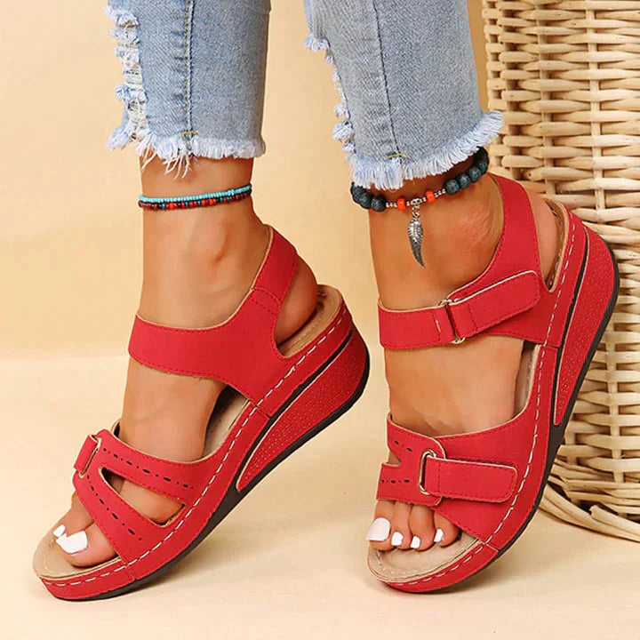 Juris - Luxury Orthopaedic Sandals with Comfortable Wedge Heel