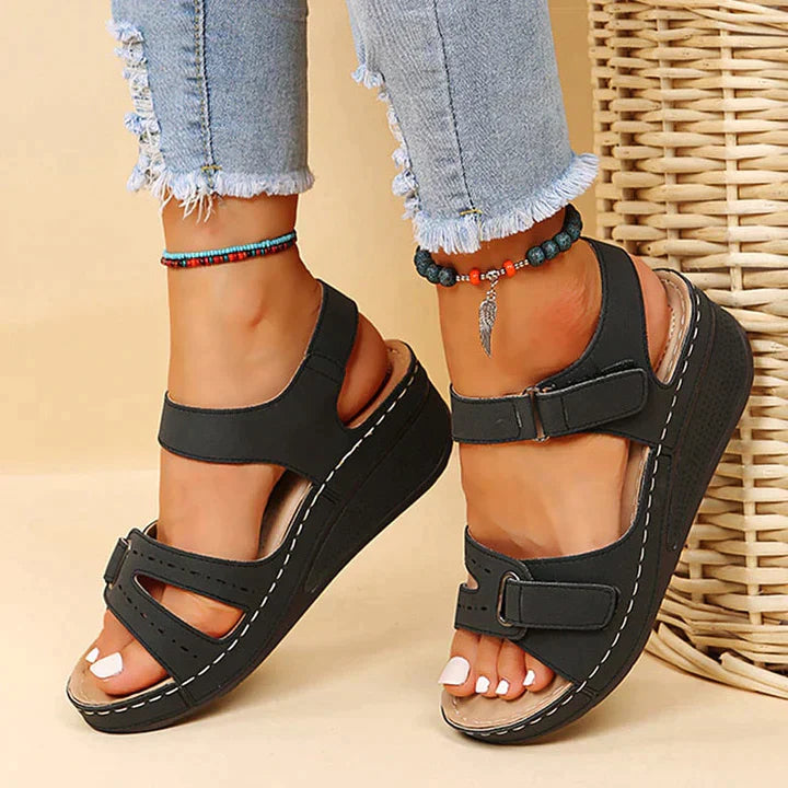 Juris - Luxury Orthopaedic Sandals with Comfortable Wedge Heel