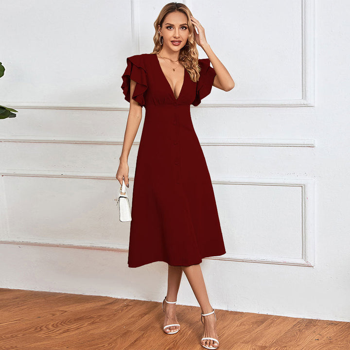 Rocelle - Chic Midi Dress for Effortless Elegance