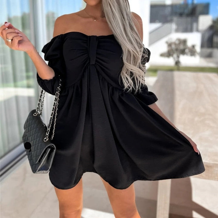 Amely - Trendy Off-Shoulder Mini Dress