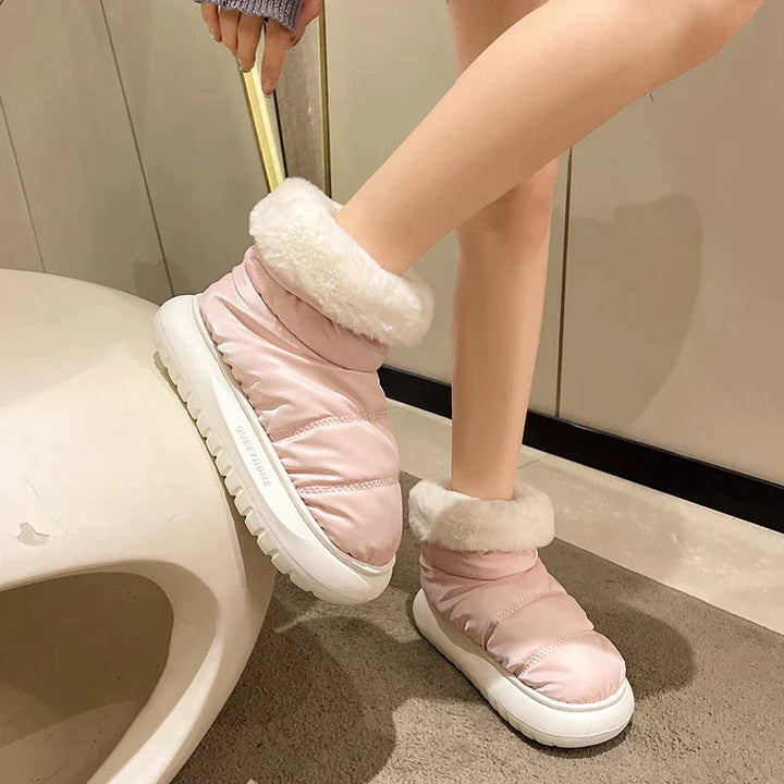 Sarah - Luxury Plush Winter Ankle Boots for a Pampered Moment
