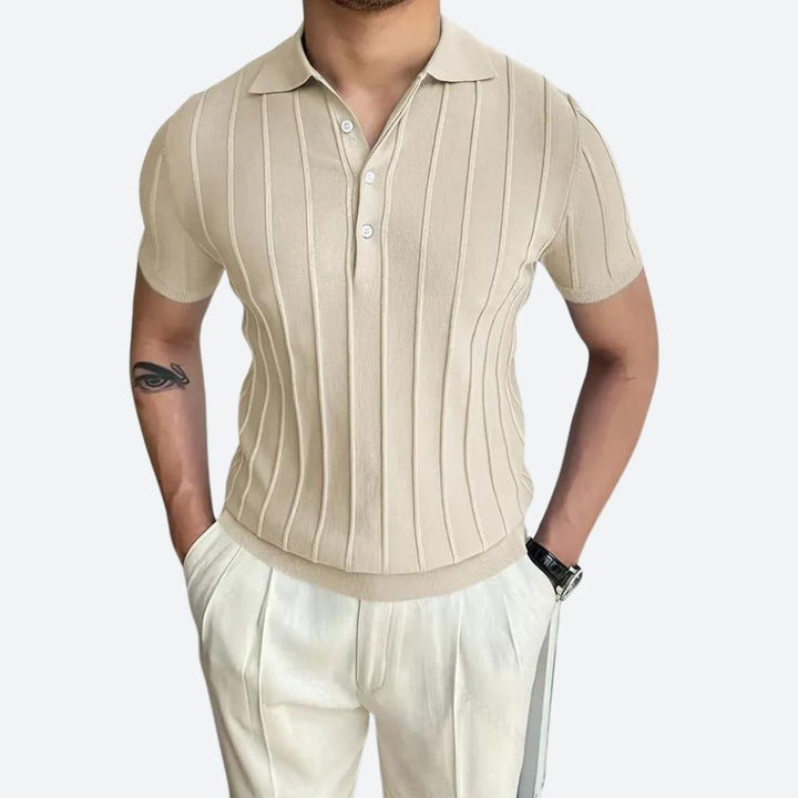 Ultra Comfort Stretch V-Neck Polo Shirt - Shag