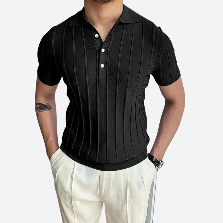 Ultra Comfort Stretch V-Neck Polo Shirt - Shag