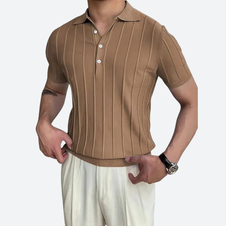 Ultra Comfort Stretch V-Neck Polo Shirt - Shag