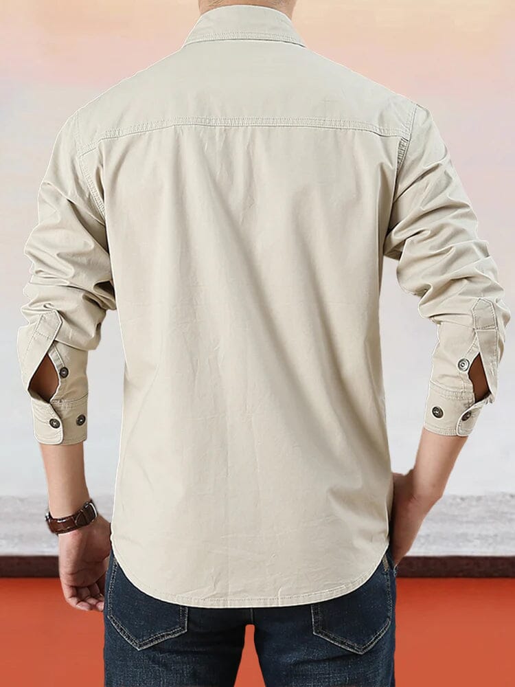 Nate™ - Cotton Solid Color Shirt