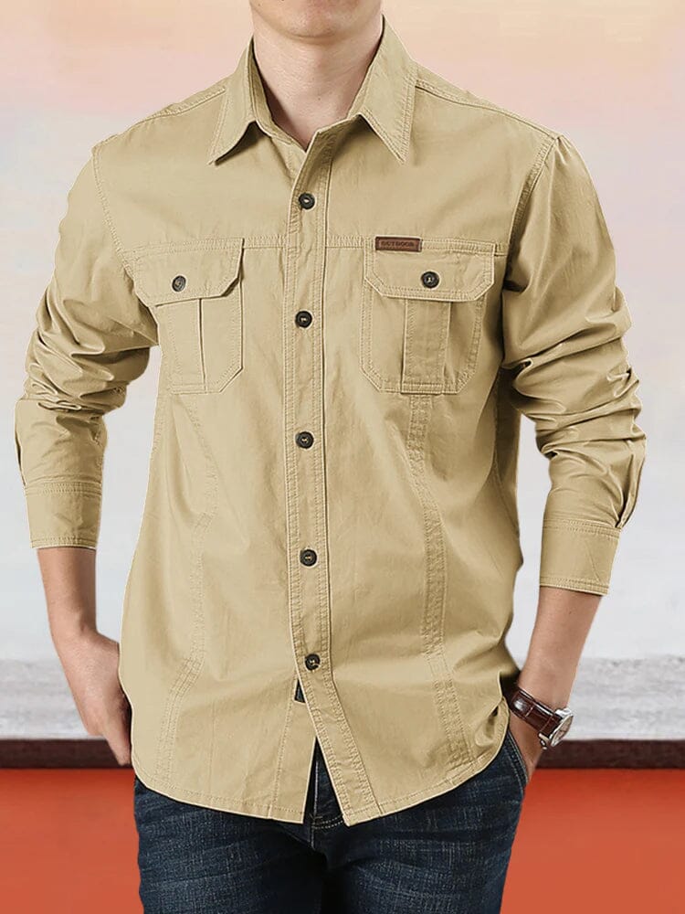 Nate™ - Cotton Solid Color Shirt