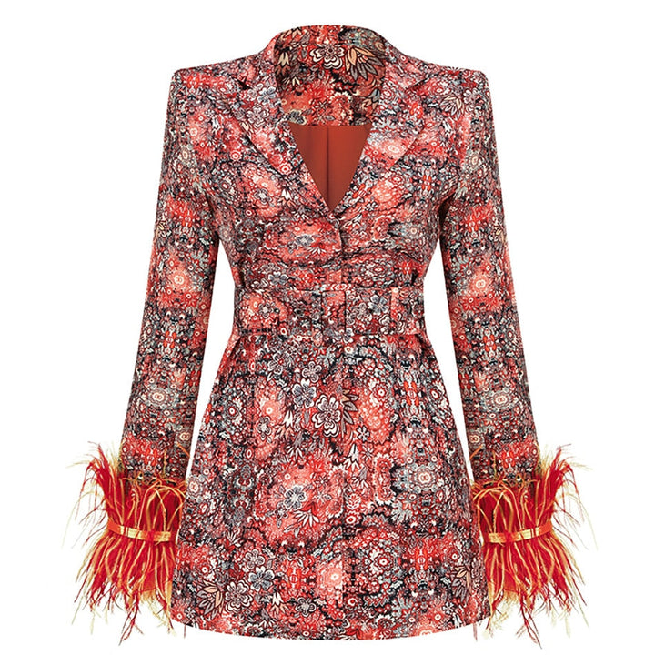 Chic Carolyn Floral Blazer Dress