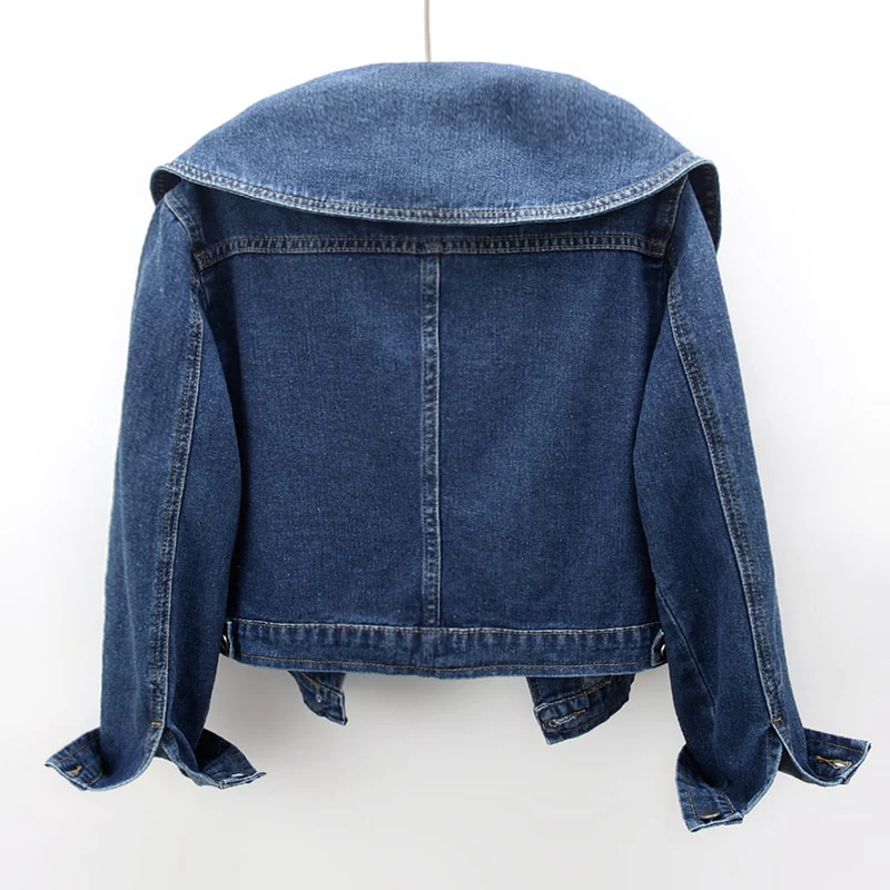 Sienna™ - Oversized Collar Denim Jacket