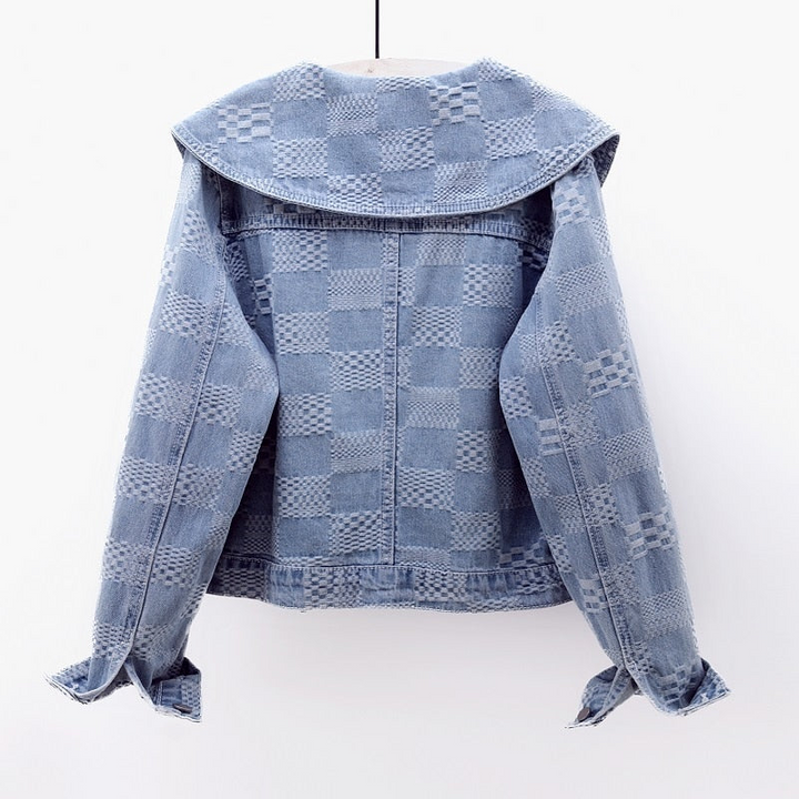 Sienna™ - Oversized Collar Denim Jacket