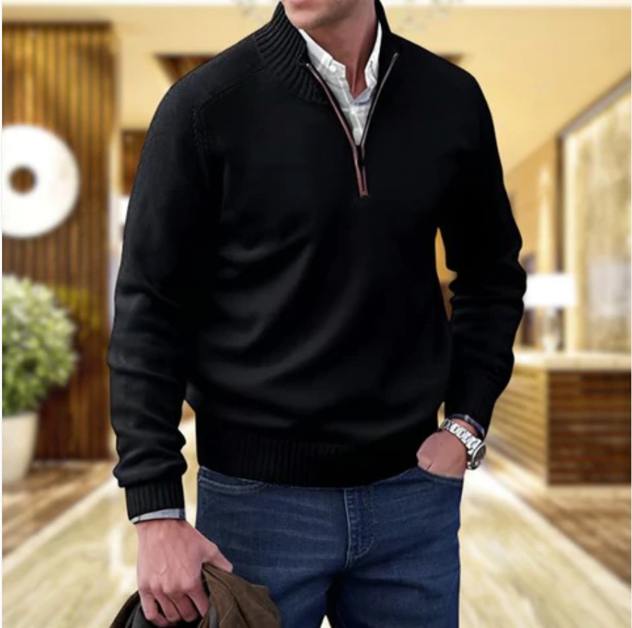 Luke™ - Polished Zip-Up Sweater