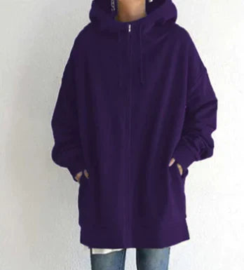 Allie - Trendy Winter Hoodie with Zipper for Women
