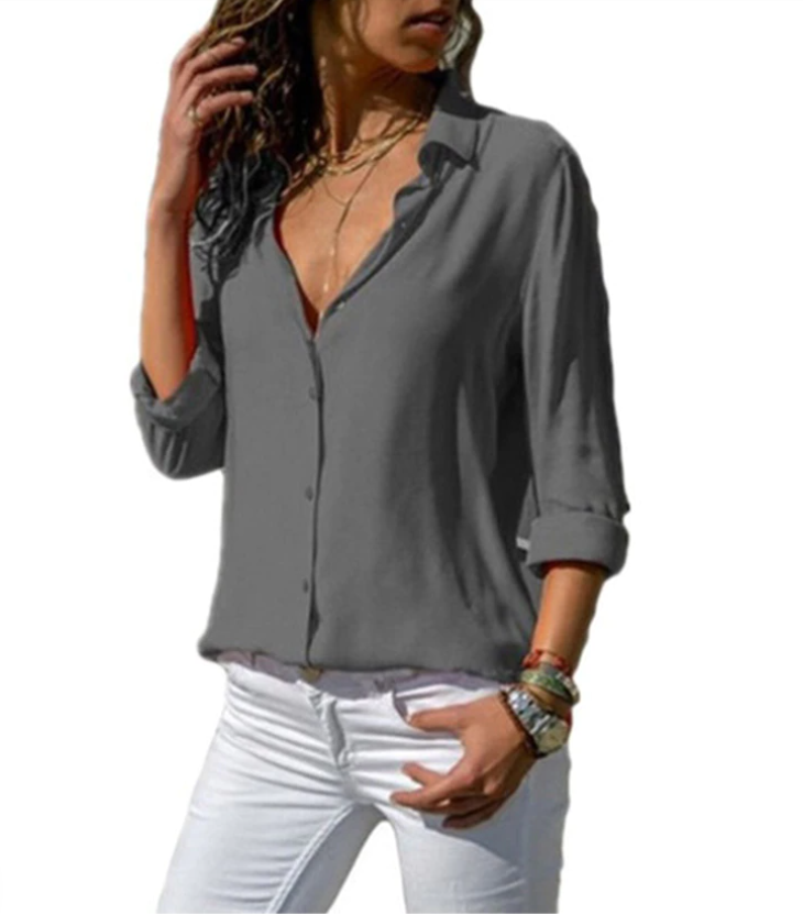 Quincy - Elegant Long-Sleeved Blouse for Women