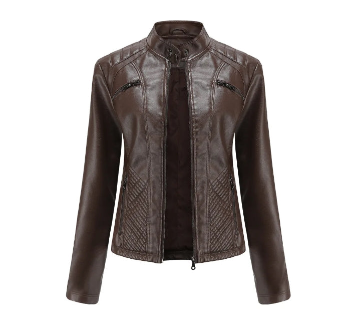 Zara™ - Classic Leather Jacket