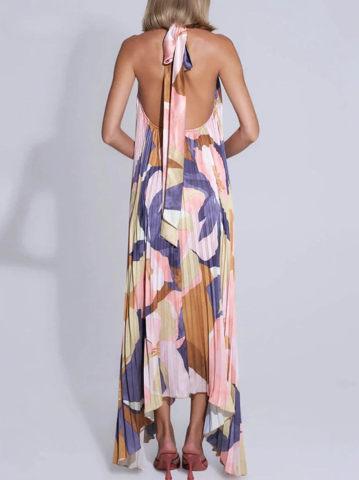 Ilaria™ - Maxi Dress with Halter Neckline