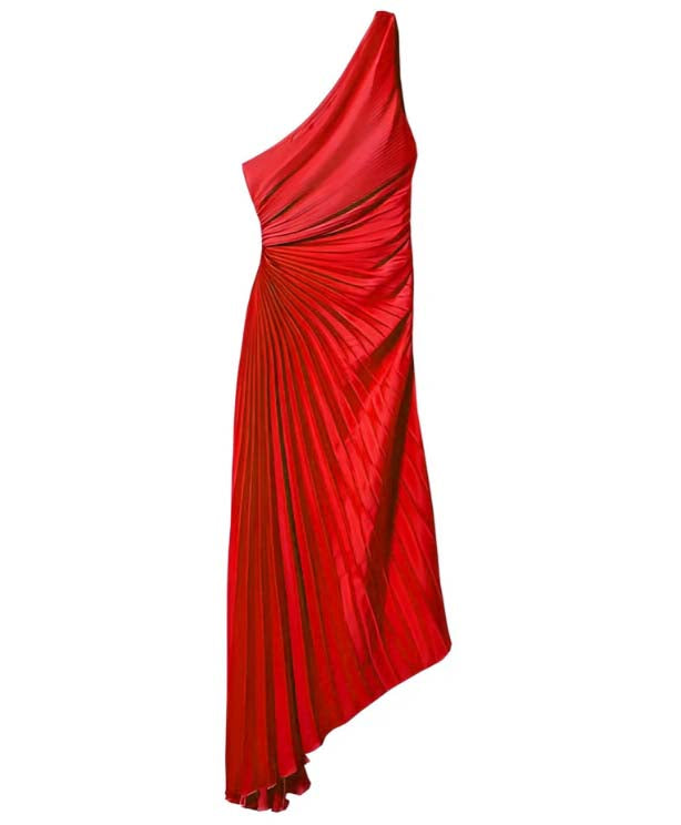 Alice™ - One Shoulder Pleated Dress