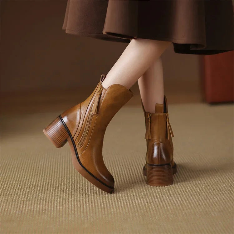 Emma™ - Premium Leather Ankle Boots