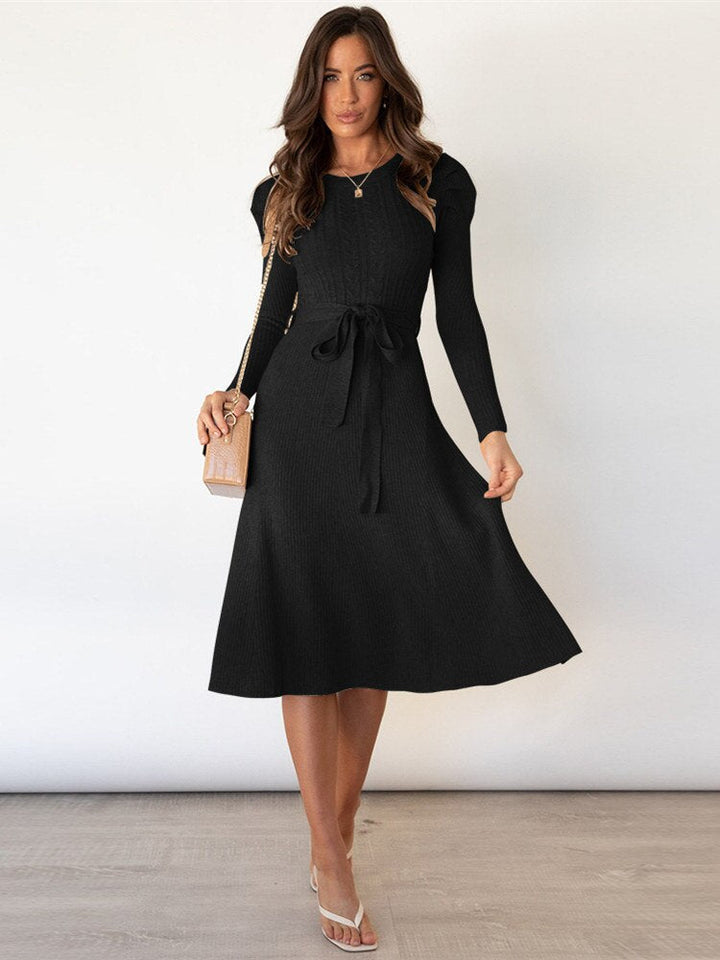 Pasbie - Elegant Knitted Midi Dress for a Chic Appearance