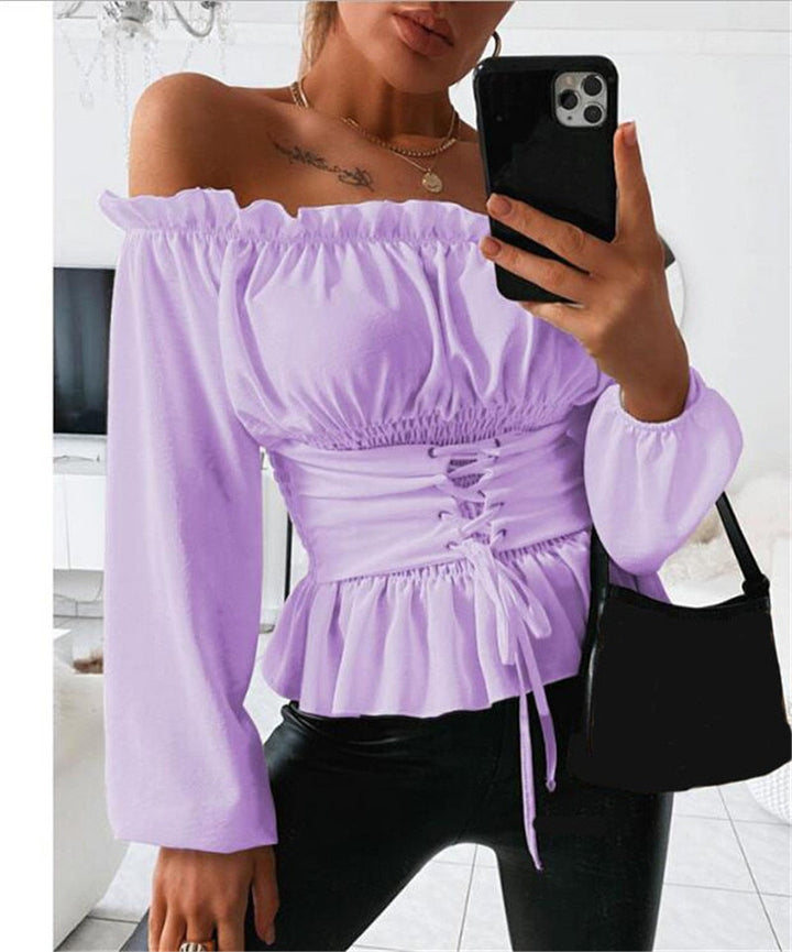 Miriam - Elegant and Comfortable Off-Shoulder Blouse for Women