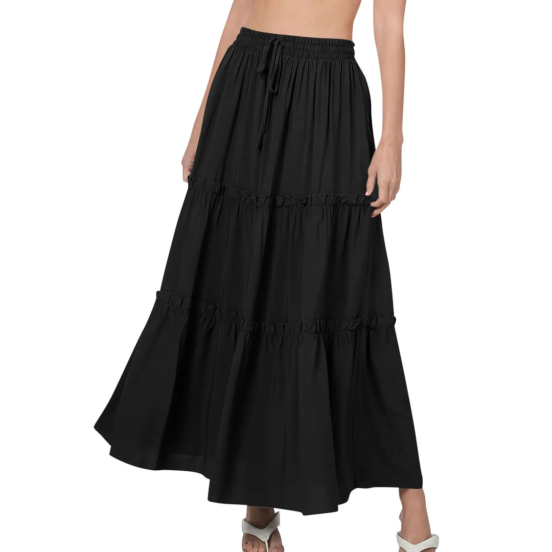 Lena - Layered Loose Maxi Skirt