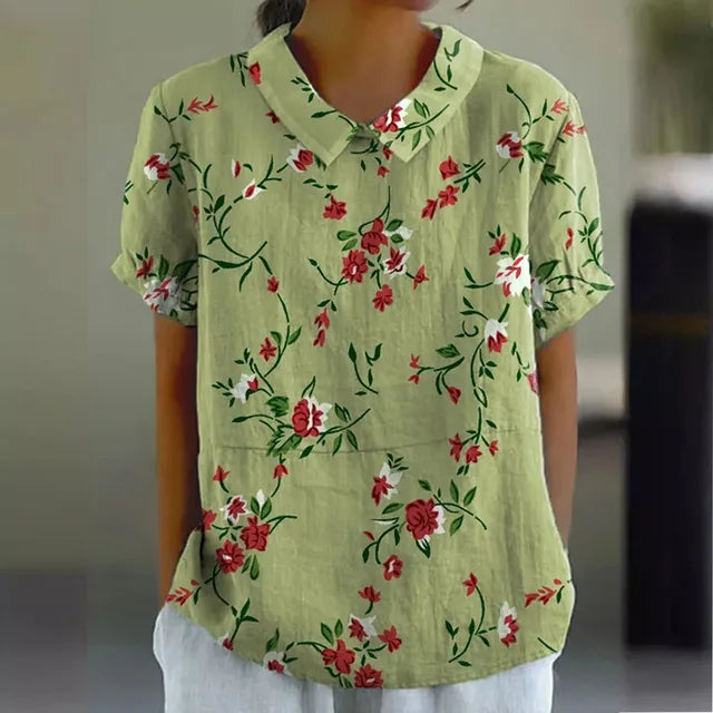 Mara™ - Elegant Floral Blouse