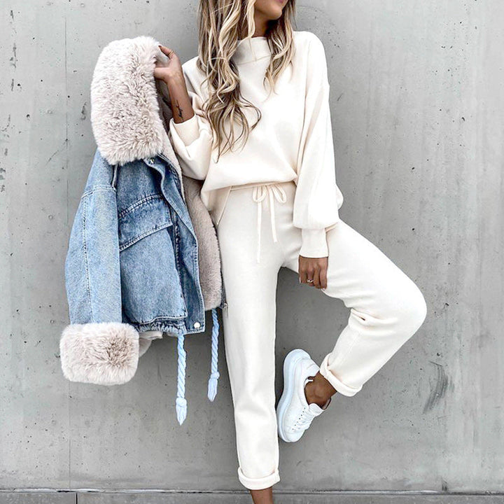 Wilma - Elegant and Comfortable White Jogging Set for Women