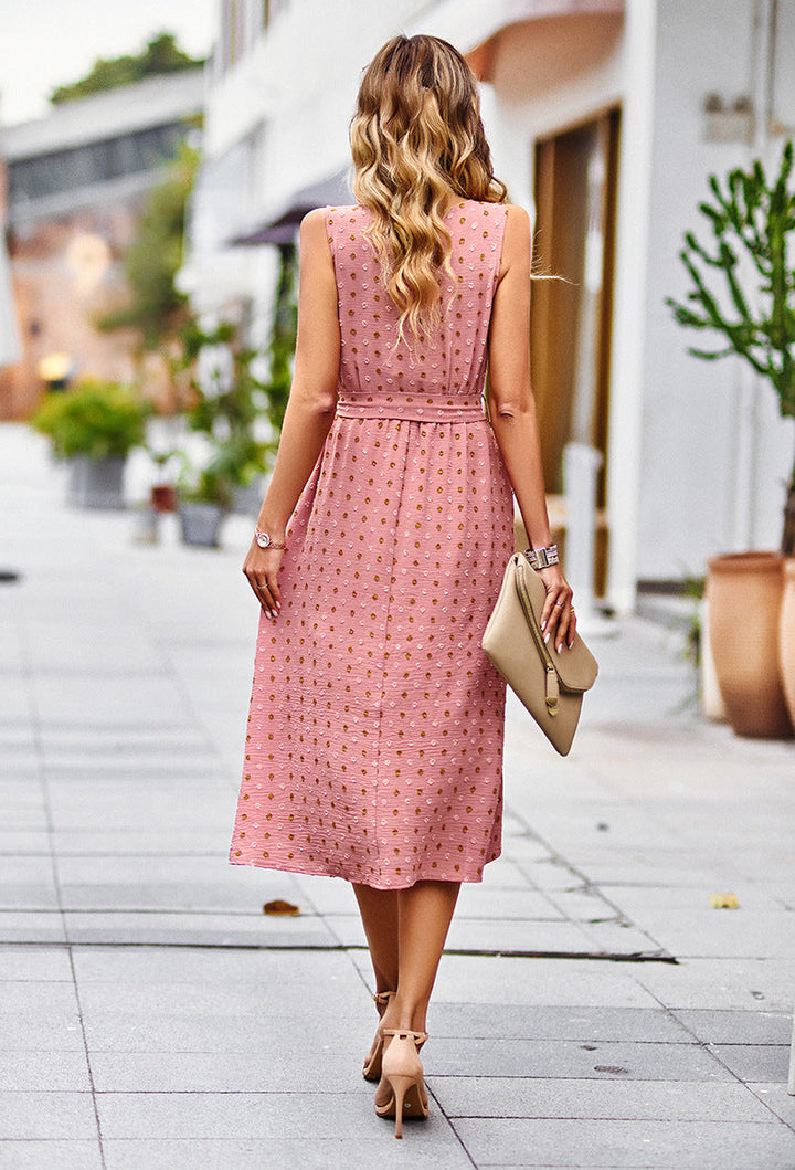 Amante - Stylish midi dress with Sophisticated Dots