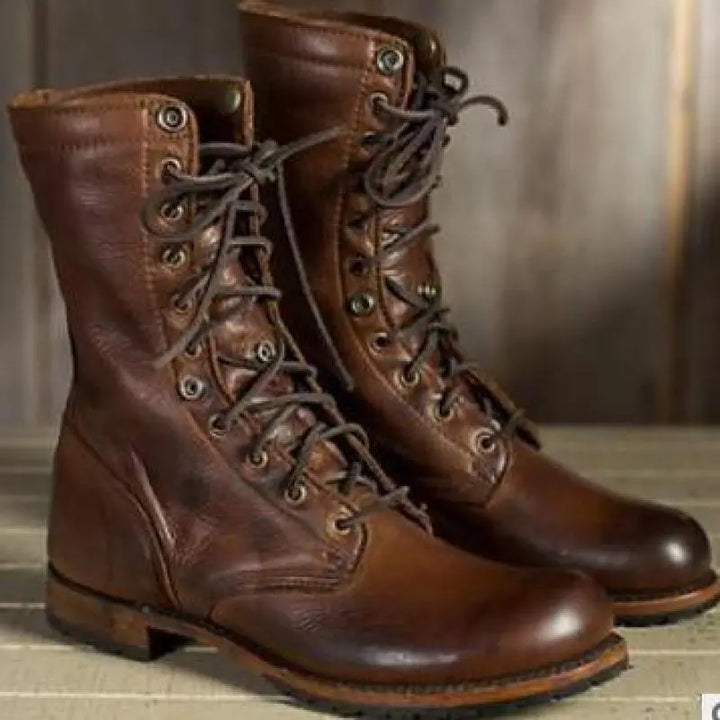 Stylish Leather Women's Boots by Annie