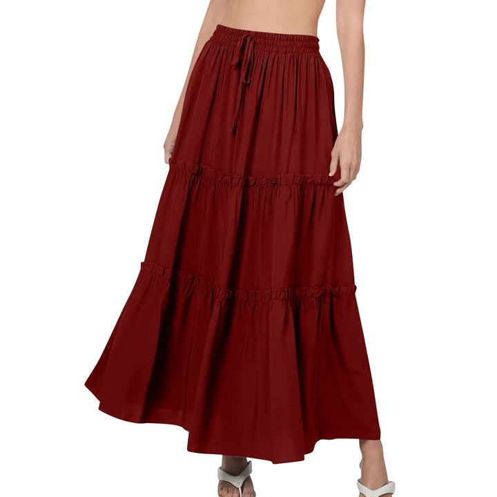 Lena - Layered Loose Maxi Skirt