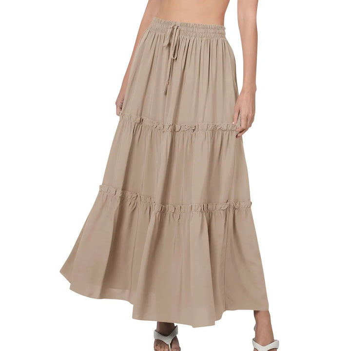 Lena - Layered Loose Maxi Skirt