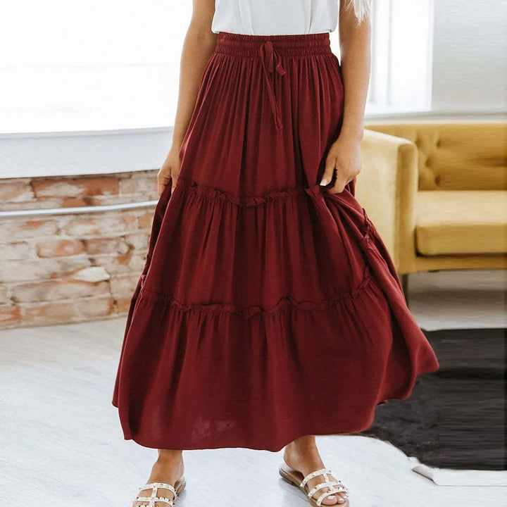 Lena - Layered Loose Maxi Skirt