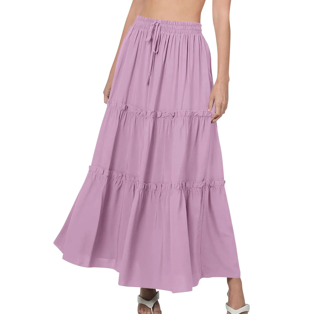 Lena - Layered Loose Maxi Skirt