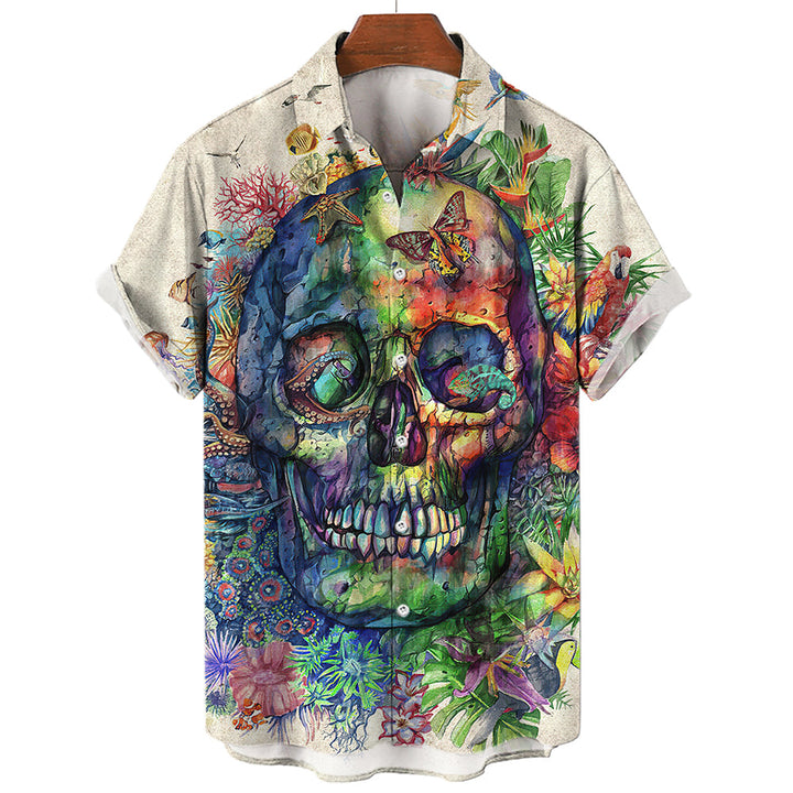 Mason™ - Hawaiian Skull T-Shirt