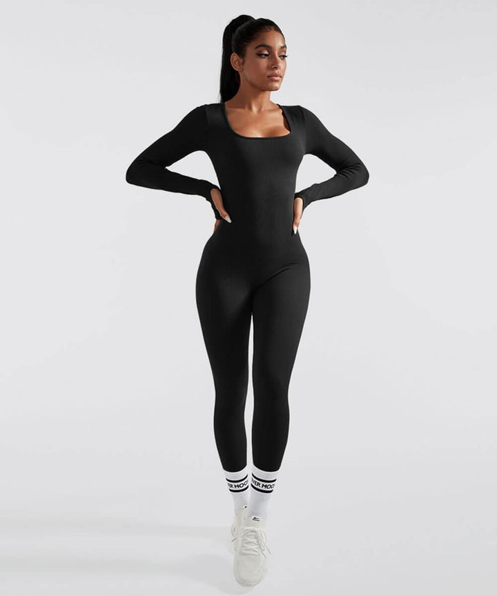 Aria™ - Long Sleeve Seamless Jumpsuit