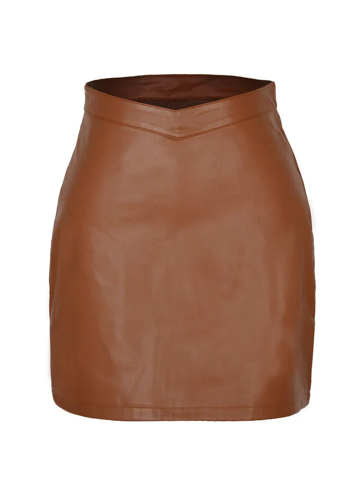 Marlena - Faux leather mini skirt