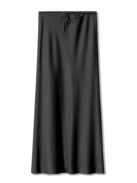 Carina - Satin Long Skirt